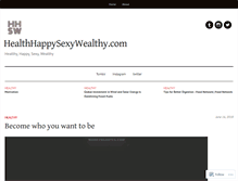 Tablet Screenshot of healthyhappysexywealthy.com